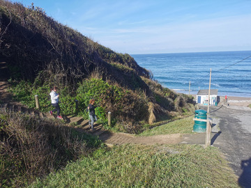 La marche active BungyPump à Guéthary